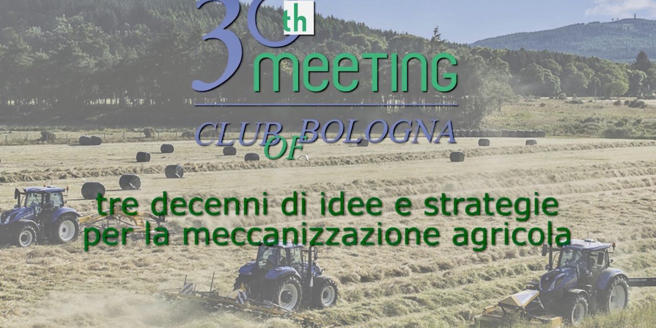 Meccanica agricola e ricerca, esperti da tutto il mondo per il XXX Meeting Club of Bologna