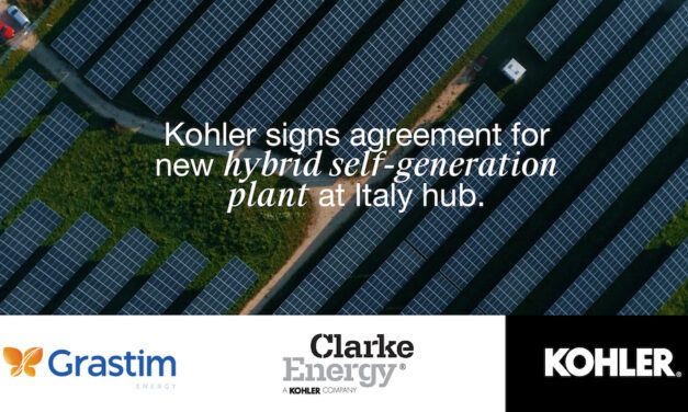 Kohler Engines: accordo con Grastim per un nuovo impianto di autoproduzione ibrido