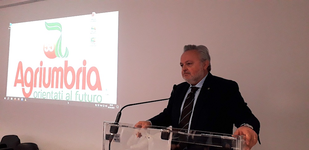 Donato Rossi delegato di giunta nazionale Confagricoltura, nell'intervento al convegno di Agriumbria 