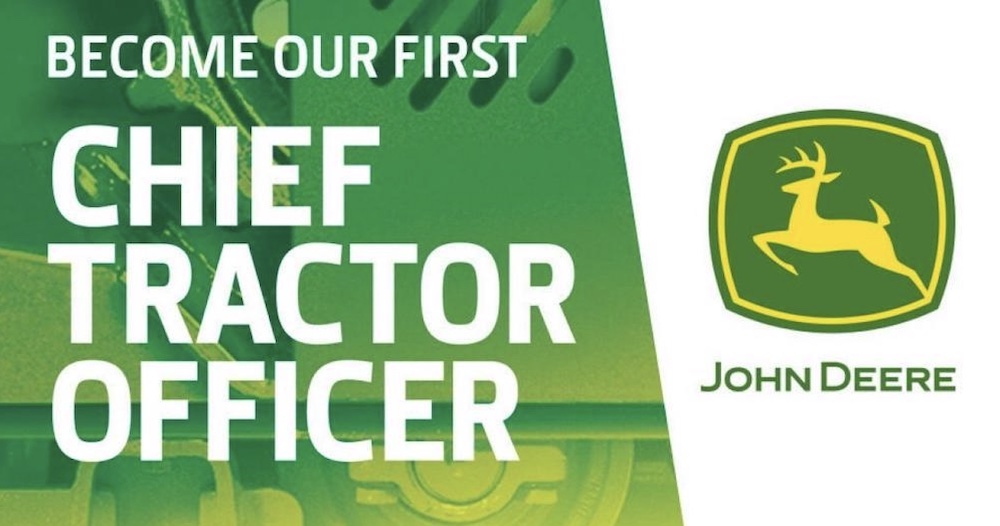 John Deere alla ricerca di un Chief Tractor Officer