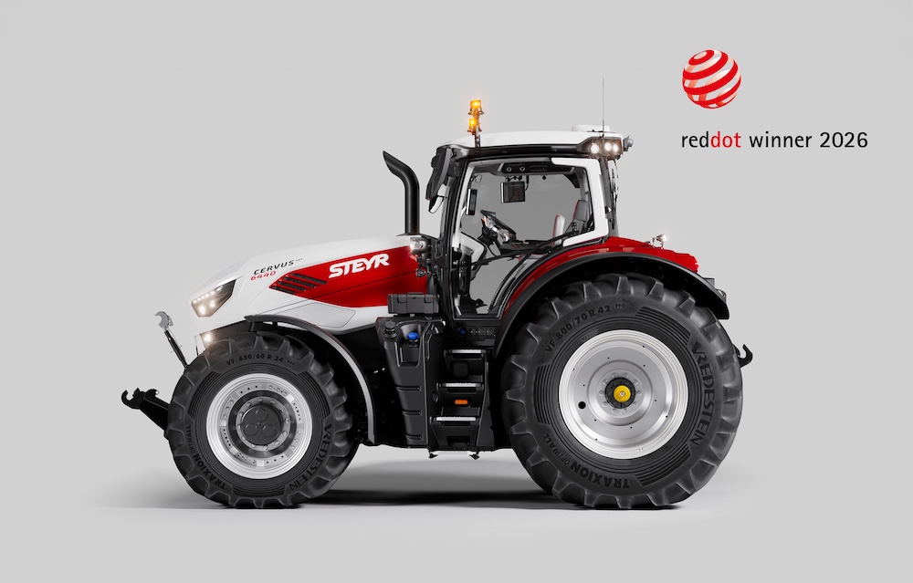 STEYR Cervus CVT: l’eccellenza del design agricolo trionfa ai Red Dot Design Awards